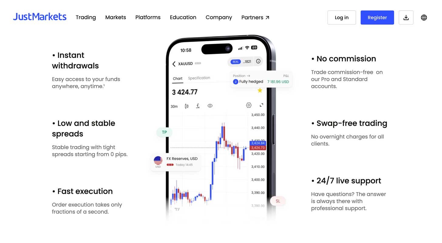 justmarket broker review pros and cons